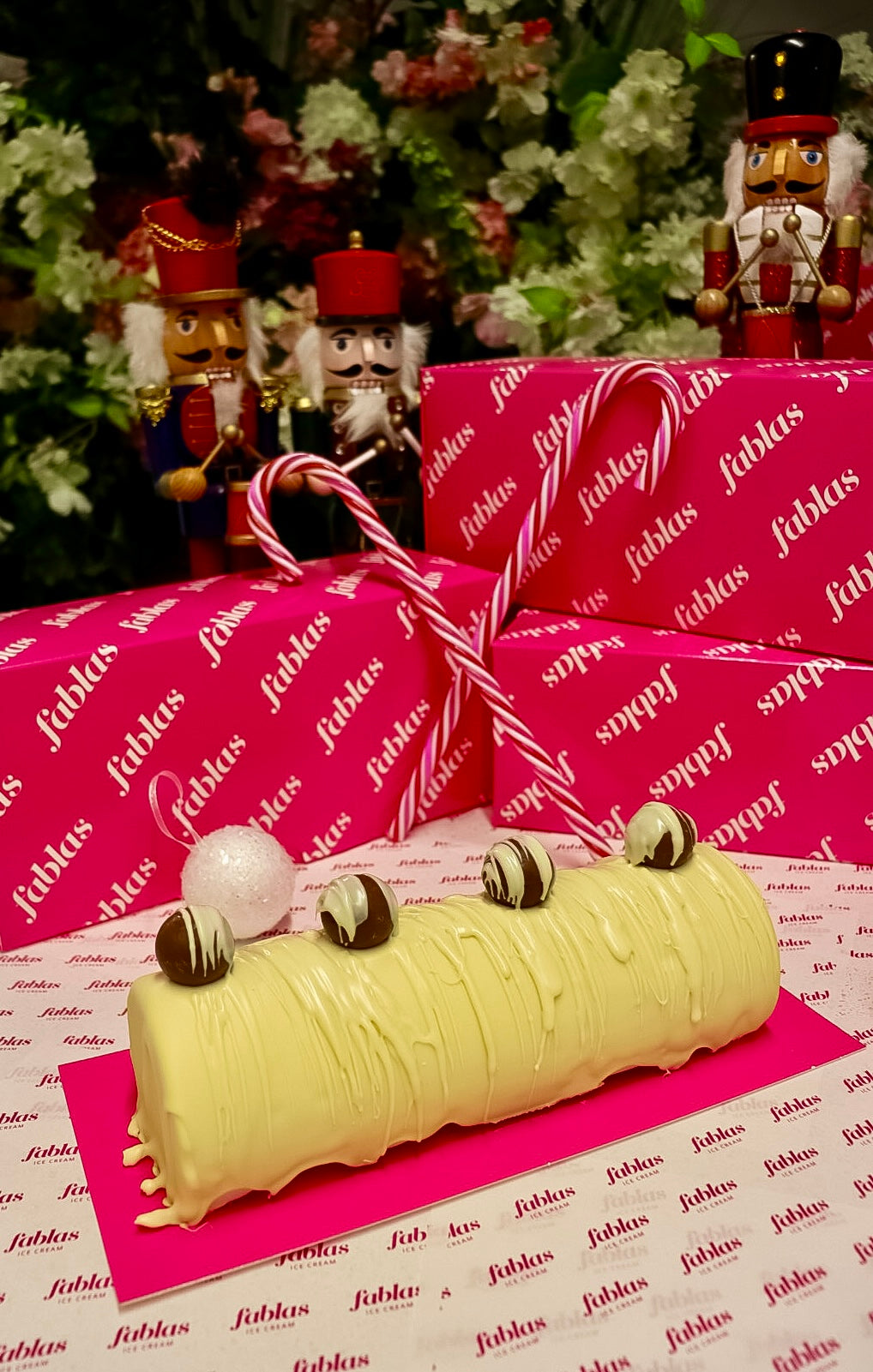 Christmas Ice Cream Logs