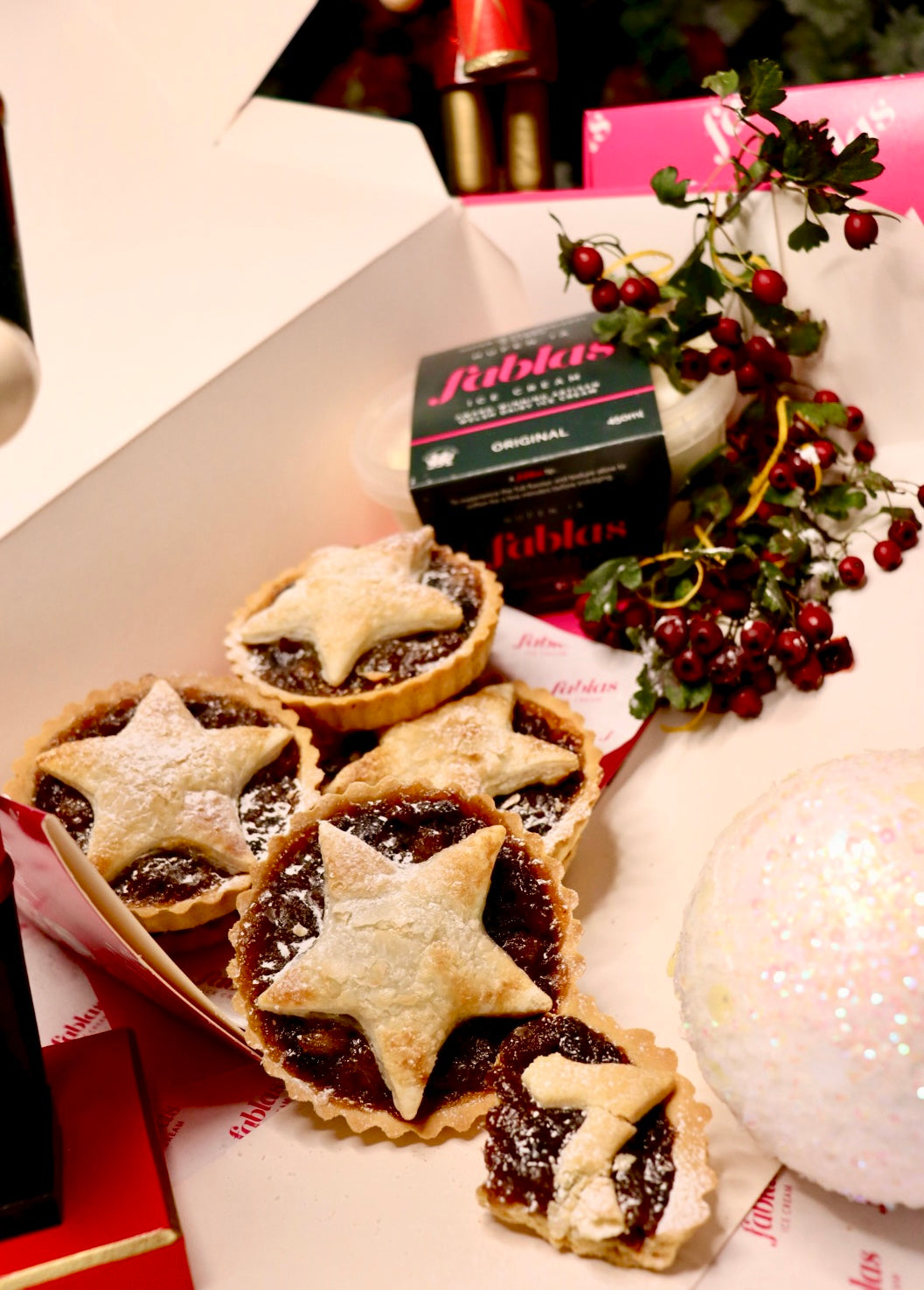 Handmade, Luxury Mince Pie and Ice Cream box